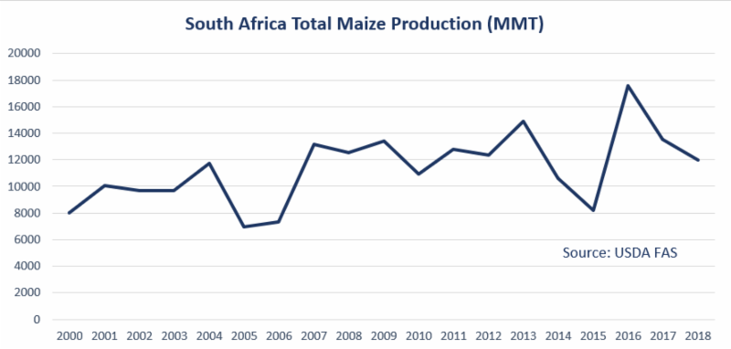 South Africa Total Maize Production